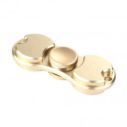 Dual Aluminum Fidget Spinner Stress Reducer Toy for ADHD and Autism Adult, Child (Gold) Dual Aluminum Fidget Spinner Stress Reducer Toy for ADHD and Autism Adult, Child (Gold)